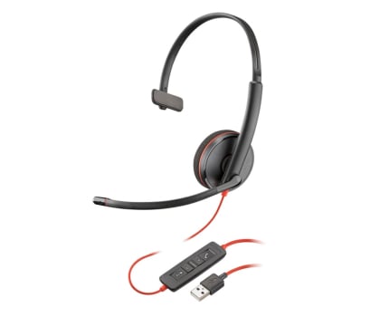 Słuchawki biurowe, callcenter Poly Blackwire 3210 USB-A bulk